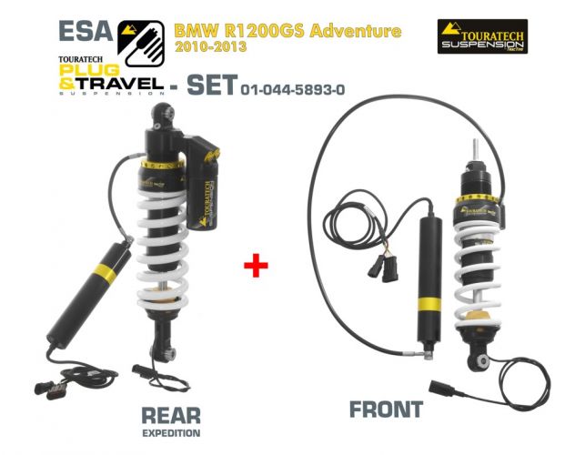 KIT de suspension Touratech Plug & Travel-ESA Expedition pour BMW R1200GS  Adventure, modèles 2010-2013